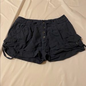 Free People cargo navy blue shorts